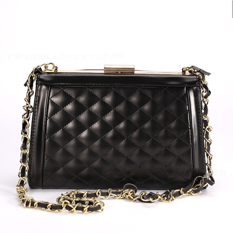 New Handbag Fashion European and American Single Shoulder Slant Chain Bag