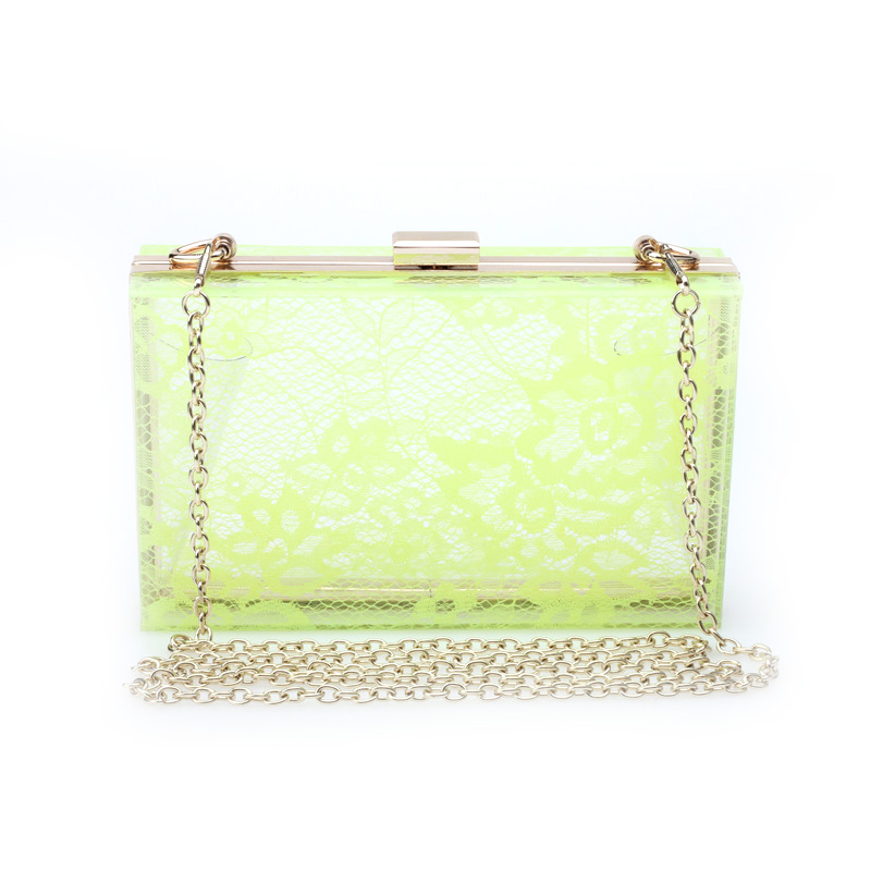 Trendy Bag Fashion New European and American Dinner Bag Hand lady bag high-grade lace lady bag