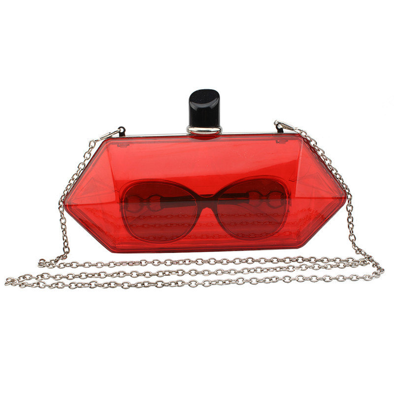 New Transparent Acrylic Bag Hand with One Shoulder Back Chain Banquet Bag Manufacturer