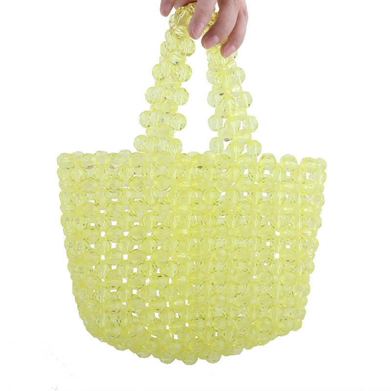 Crystal Bag Hand-held Bead Bag 2009 Spring and Summer New Transparent Acrylic Fashion Bag Lady's Banquet Dress Bag