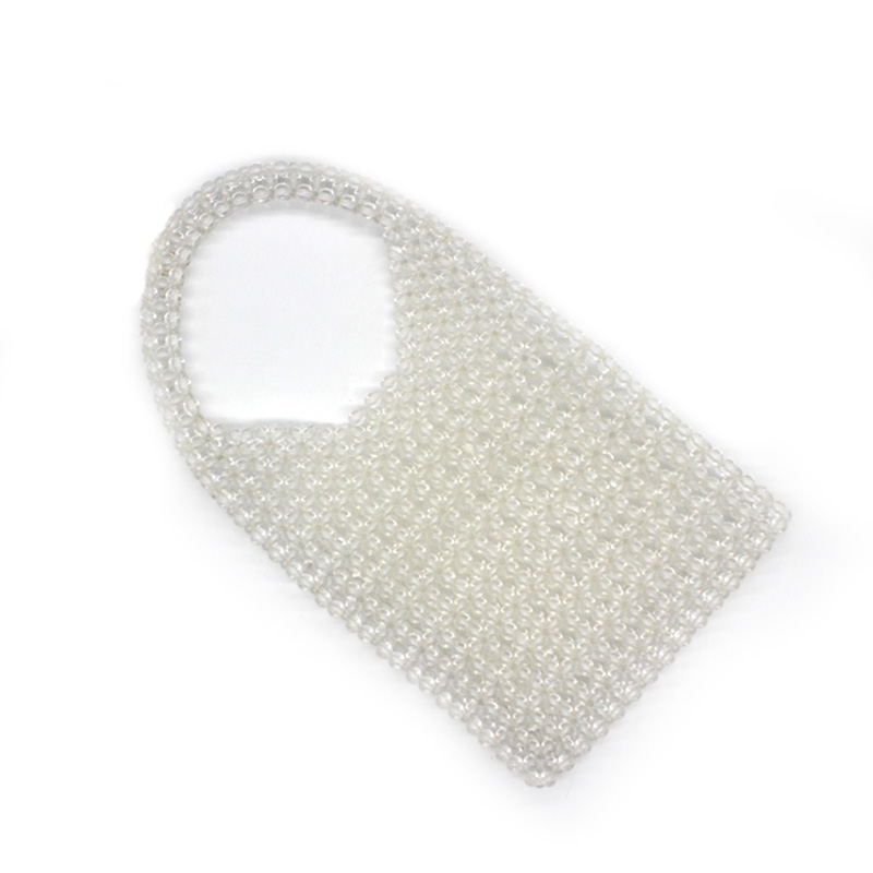 Fashion ladies'hand-held pearl bag knitted by hand