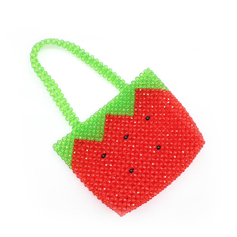 New Acrylic Watermelon Fruit Style Beaded Bag Hand-woven Bag