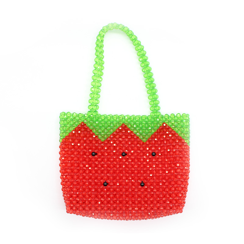 New Acrylic Watermelon Fruit Style Beaded Bag Hand-woven Bag