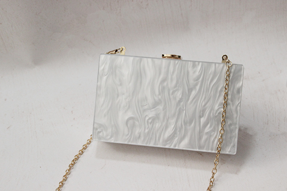 New Wedding Party Acrylic Clutch Lady Bag Woman