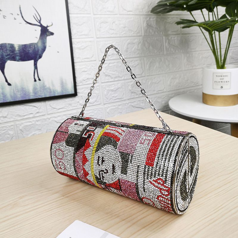 Best price of manufacturers high quality new design party purse rhinestone money evening clutch bag